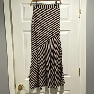 Monteau Striped Maxi Skirt